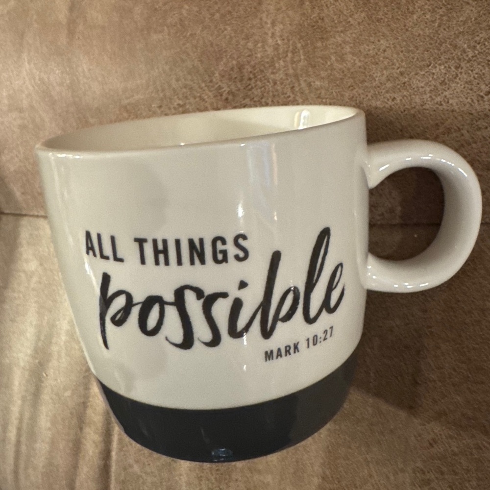 Day Spring " All Things Possible " Mark 10:27,  Inspirational Jumbo 16 oz Mug